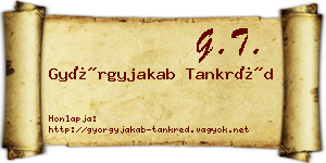 Györgyjakab Tankréd névjegykártya